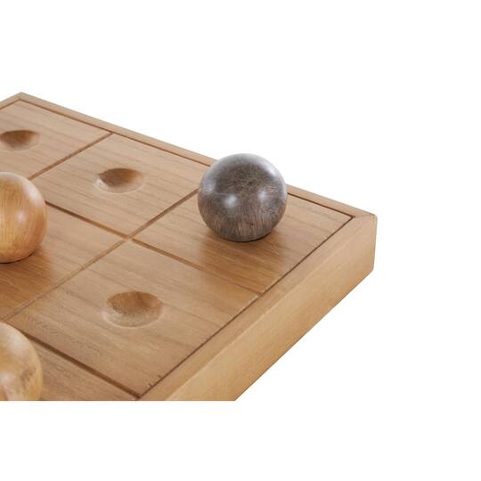 Brown Decorative Wooden Board Game Set